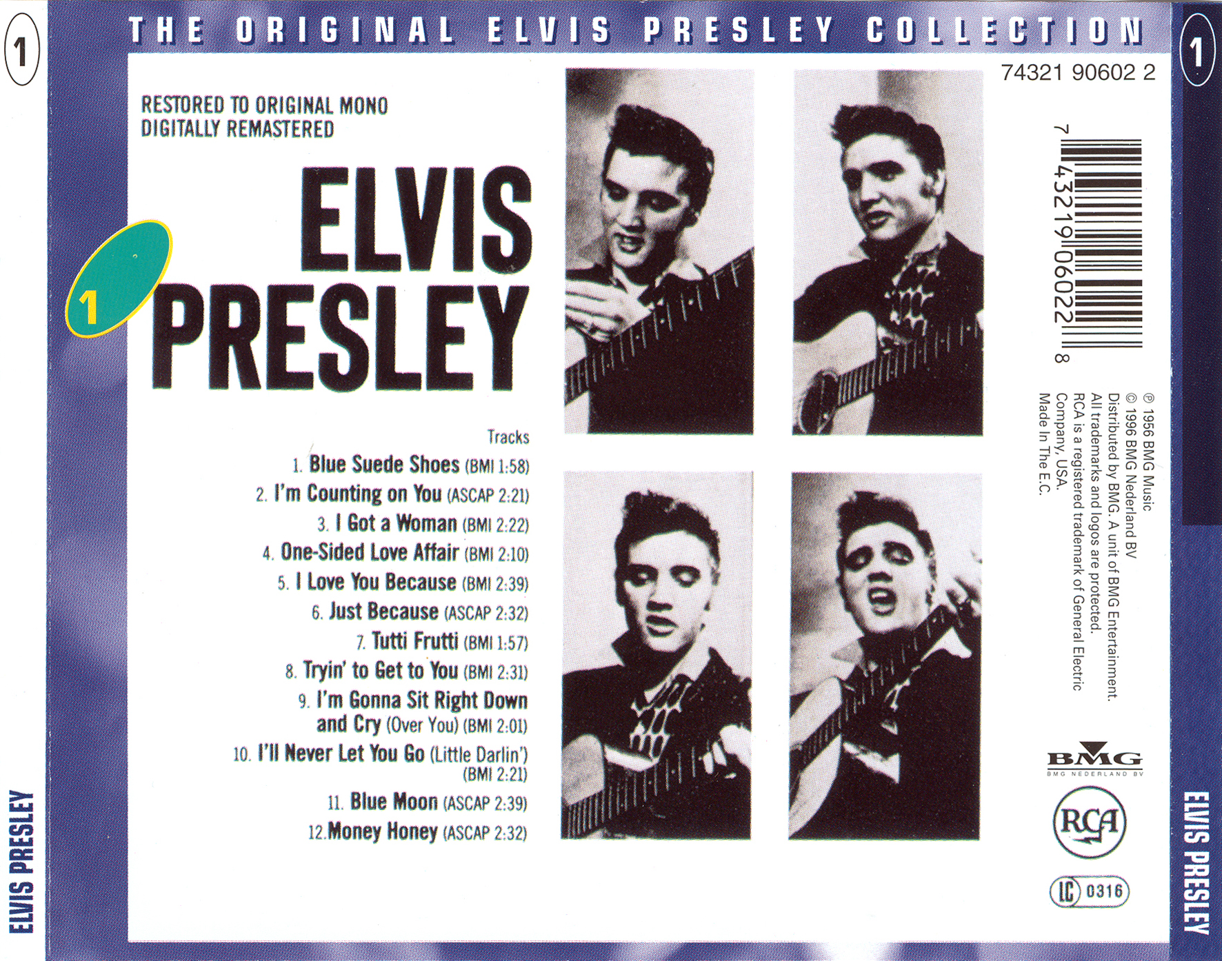 Elvis Presley  The Original Elvis Presley Collection 01; Elvis Presley : Back